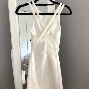white zara dress, formal